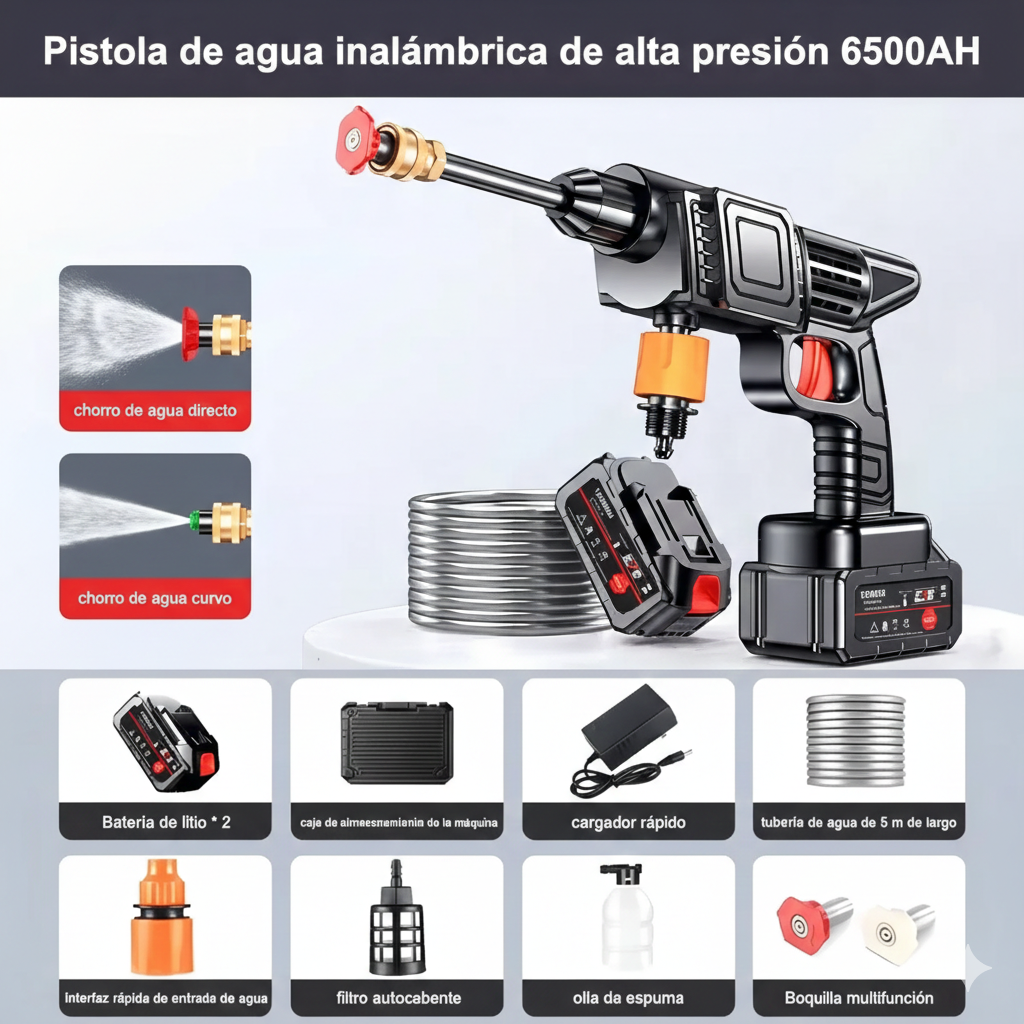 Hidrolavadora inalámbrica 7 corros  48V