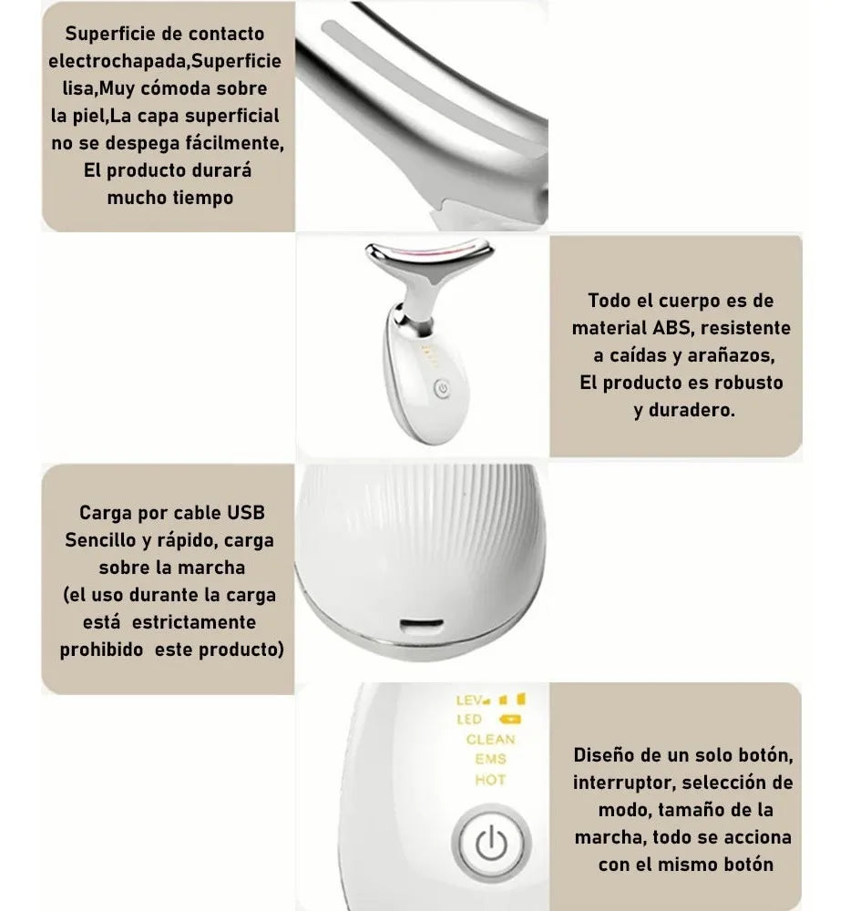 Máquina Reafirmante Facial Y Cuello EMS