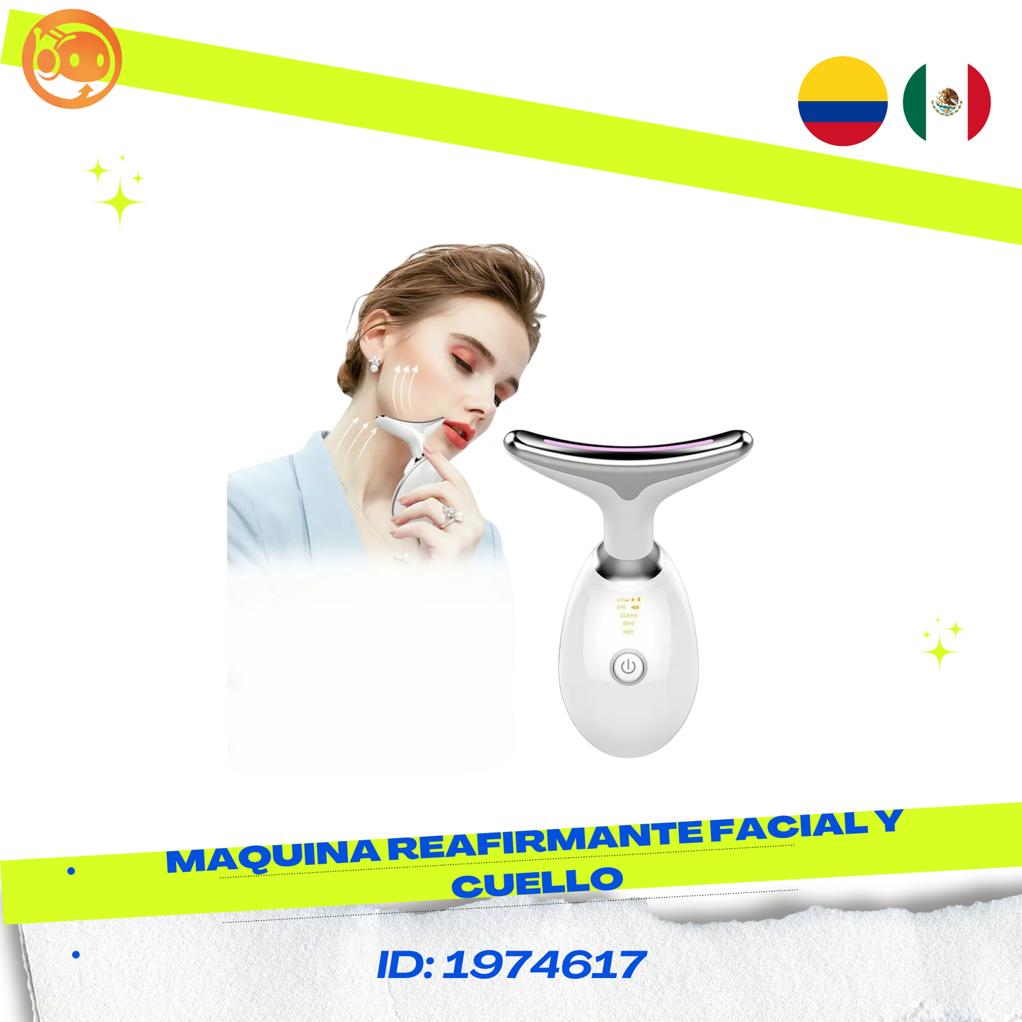 Máquina Reafirmante Facial Y Cuello EMS