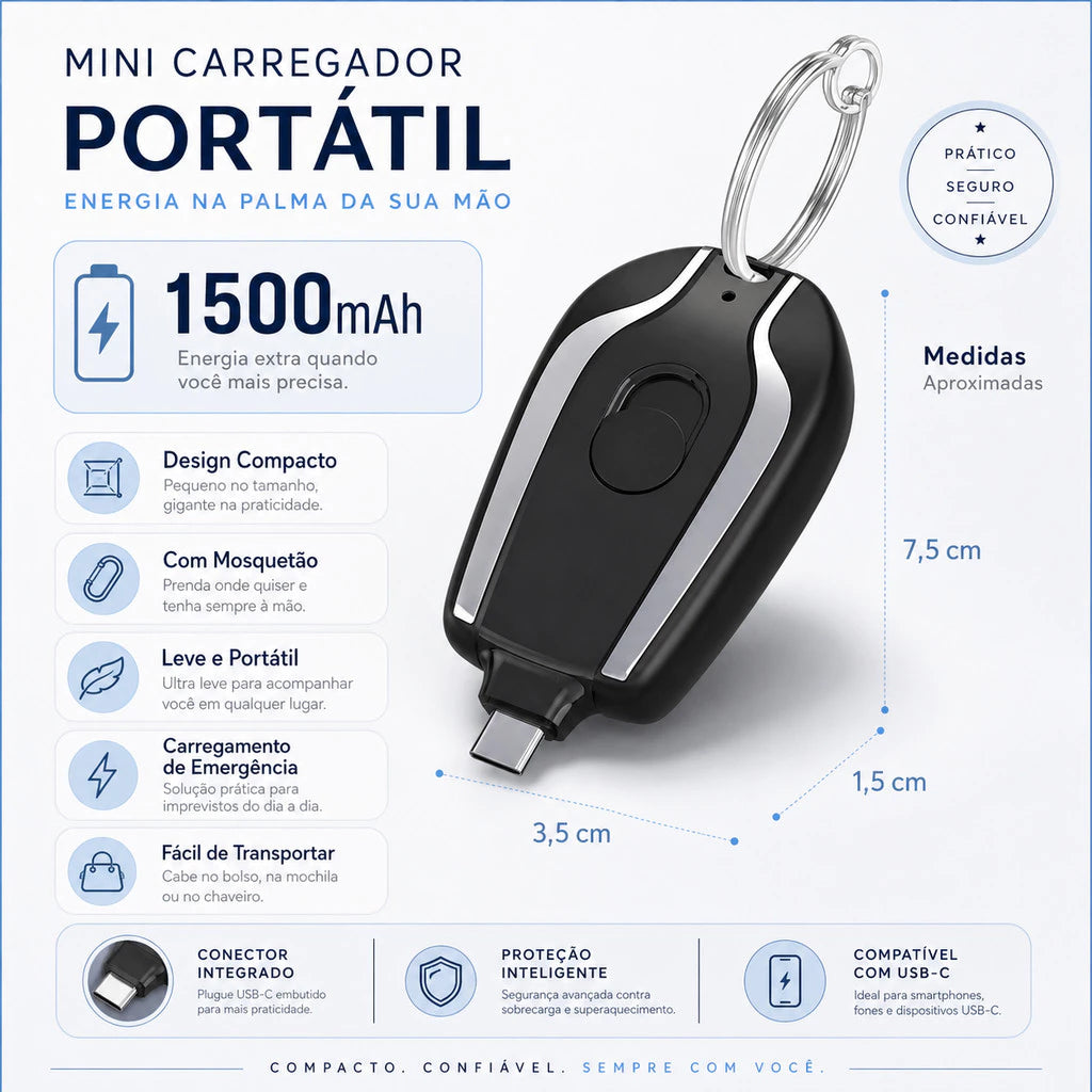 Llavero Power Bank Portatil